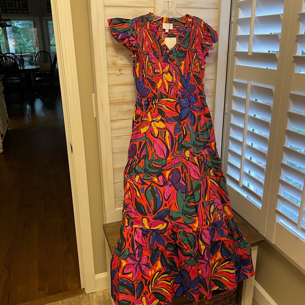 NWTO- Sugar lips Milania dress in bright jewel tone colors.